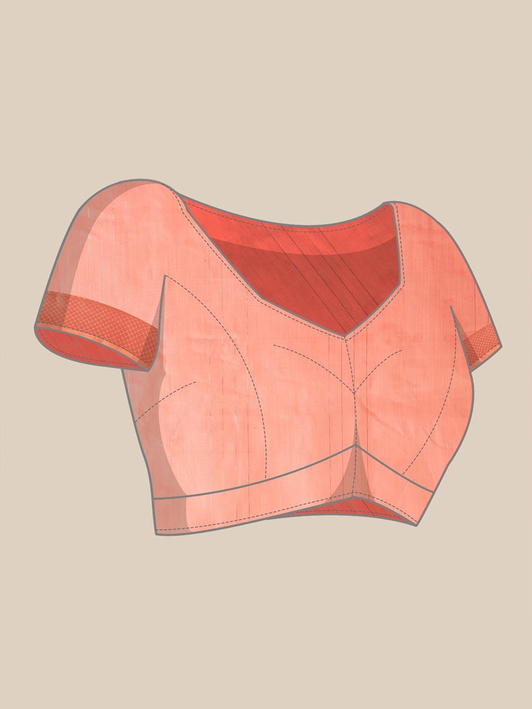 Ethnic Motifs Zari Woven Design Banarasi Saree