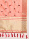 Ethnic Motifs Zari Woven Design Banarasi Saree