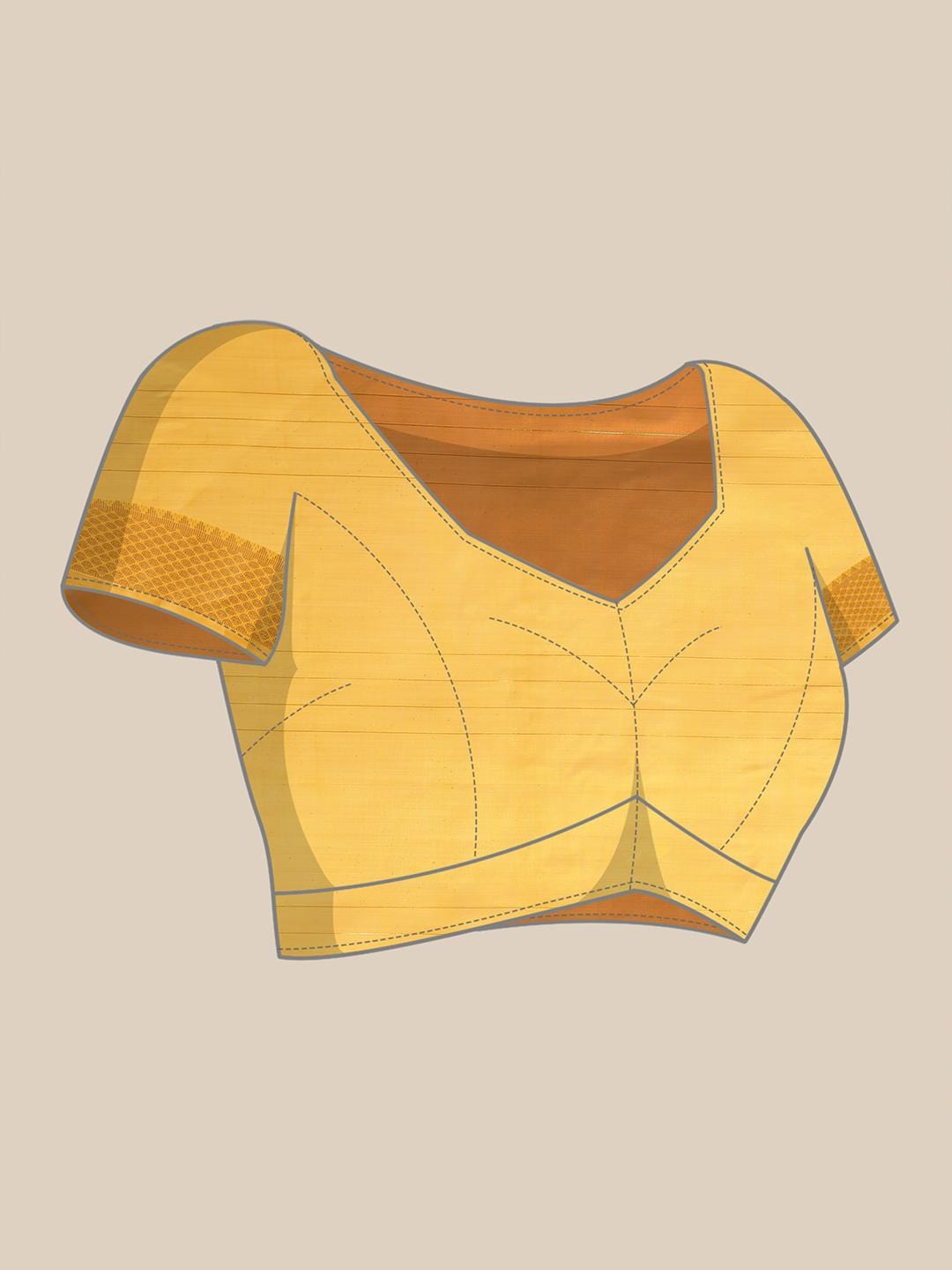 Ethnic Motifs Zari Woven Design Banarasi Saree