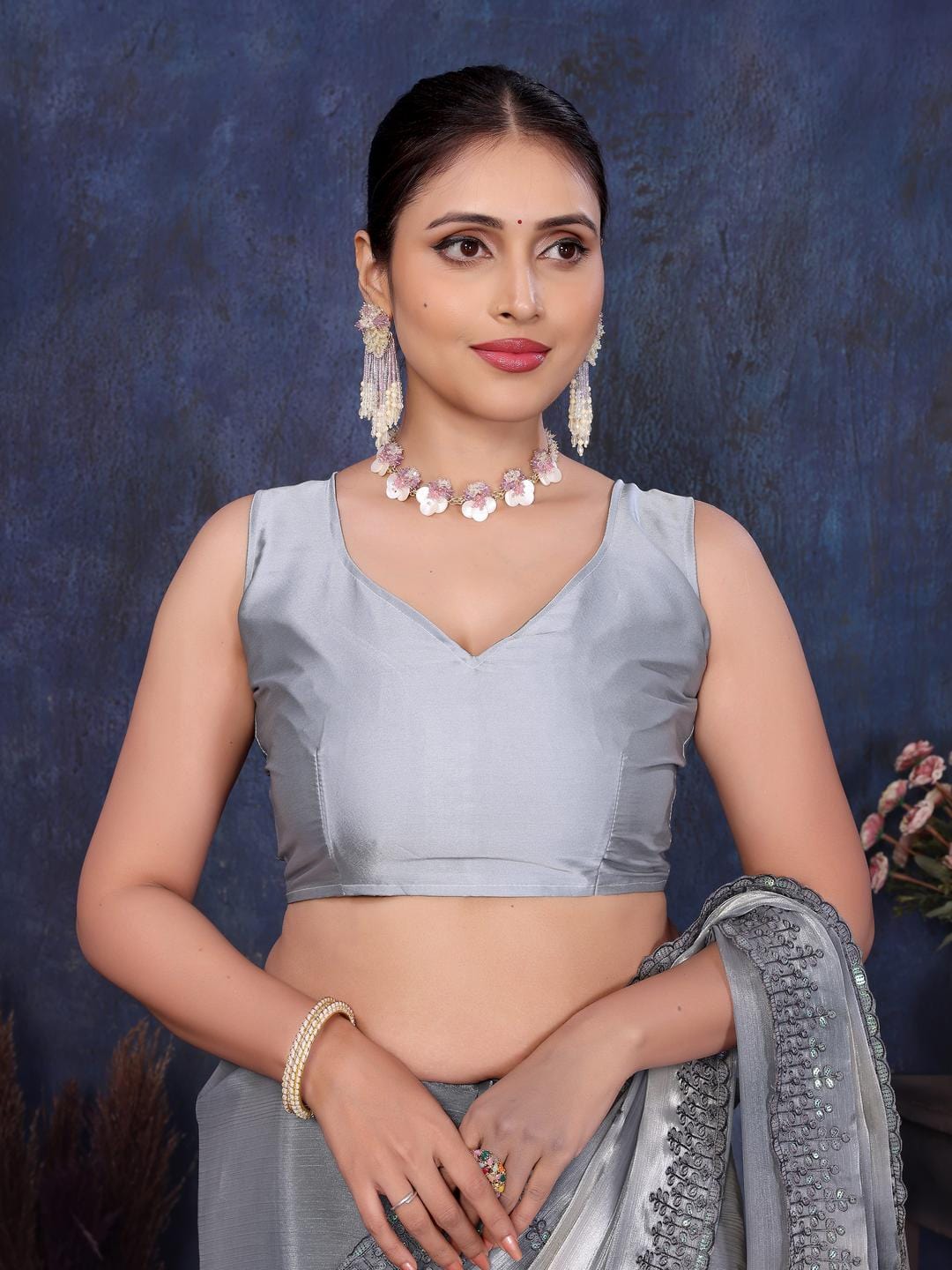 Ethnic Motifs Zari Woven Design Banarasi Saree