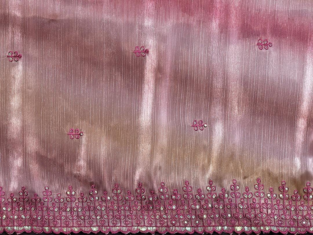 Ethnic Motifs Zari Woven Design Banarasi Saree