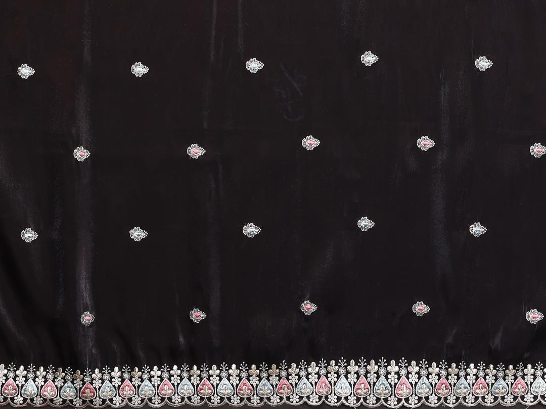 Ethnic Motifs Zari Woven Design Banarasi Saree