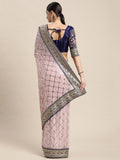 Ethnic Motifs Zari Woven Design Banarasi Saree
