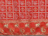 Ethnic Motifs Zari Woven Design Banarasi Saree
