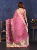 Ethnic Motifs Zari Woven Design Banarasi Saree