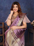 Ethnic Motifs Zari Woven Design Banarasi Saree