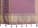 Ethnic Motifs Zari Woven Design Banarasi Saree
