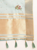 Ethnic Motifs Zari Woven Design Banarasi Saree