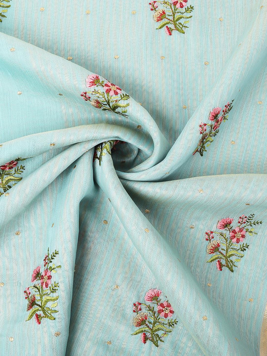 Ethnic Motifs Zari Woven Design Banarasi Saree