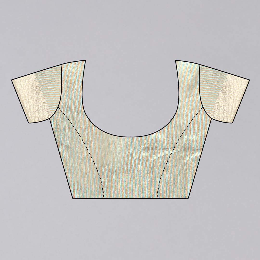 Ethnic Motifs Zari Woven Design Banarasi Saree