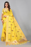Ethnic Motifs Zari Woven Design Banarasi Saree