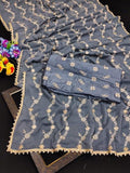 Ethnic Motifs Zari Woven Design Banarasi Saree