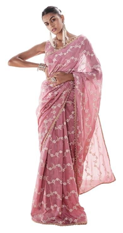 Ethnic Motifs Zari Woven Design Banarasi Saree