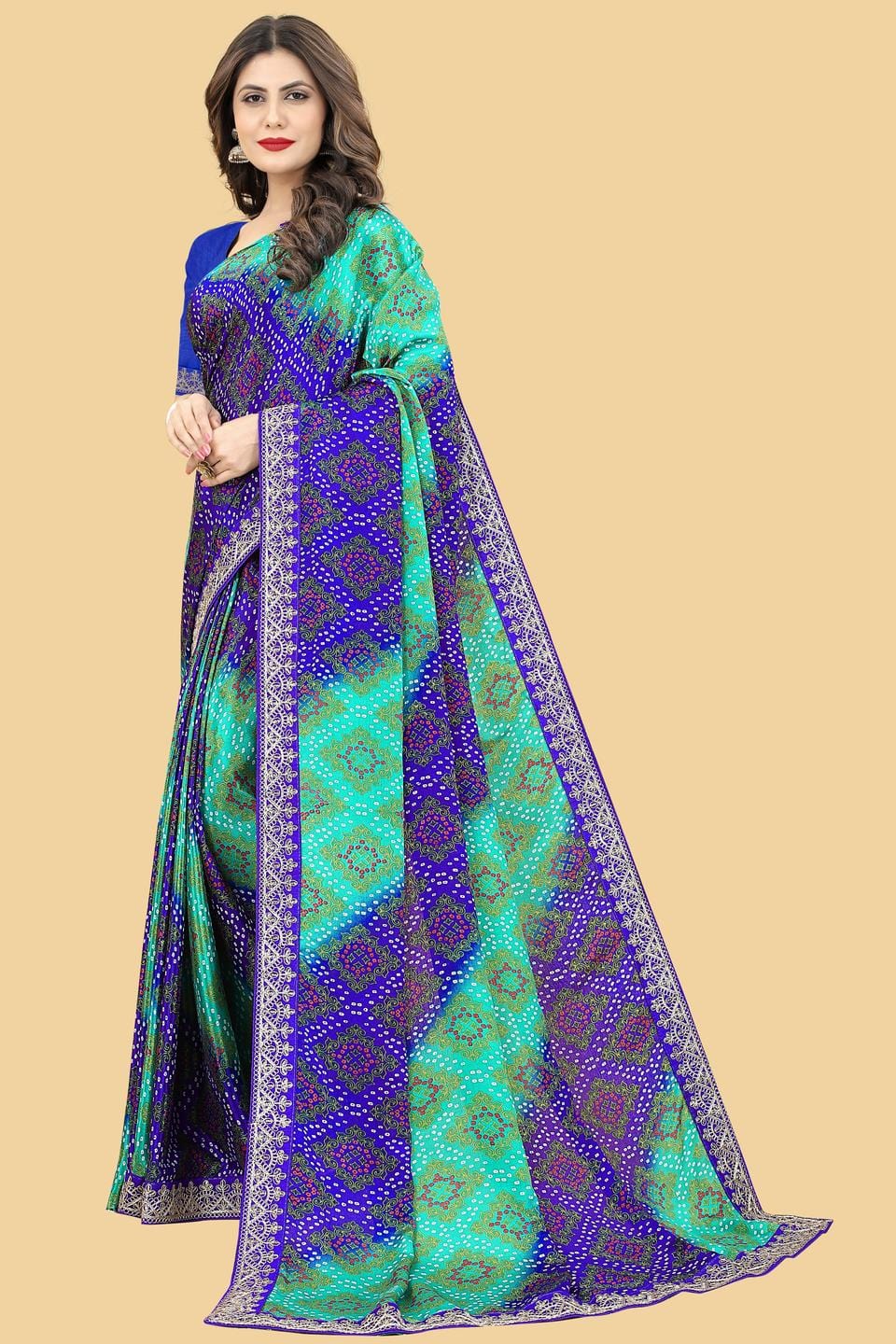 Ethnic Motifs Zari Woven Design Banarasi Saree