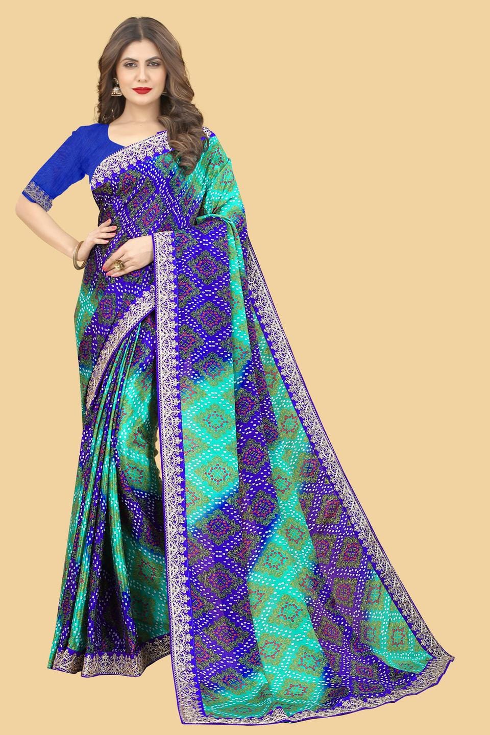 Ethnic Motifs Zari Woven Design Banarasi Saree