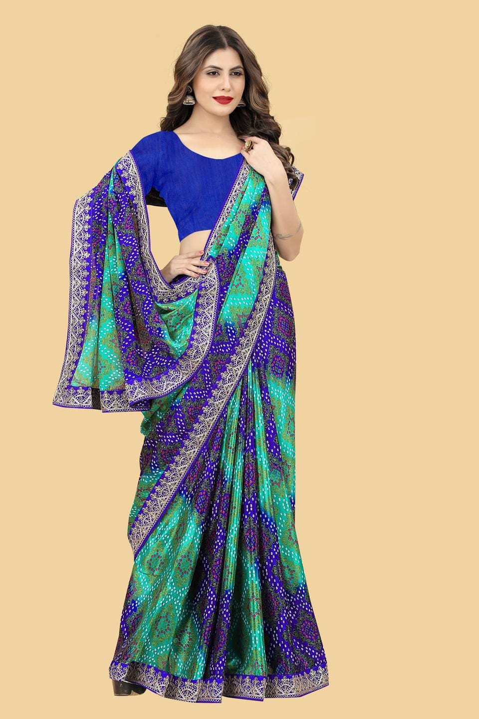 Ethnic Motifs Zari Woven Design Banarasi Saree