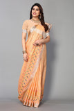 Ethnic Motifs Zari Woven Design Banarasi Saree