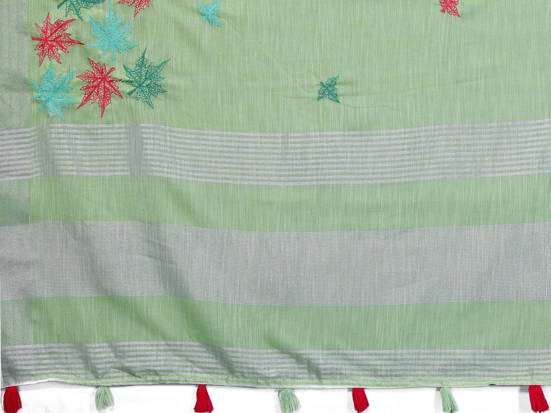 Ethnic Motifs Zari Woven Design Banarasi Saree