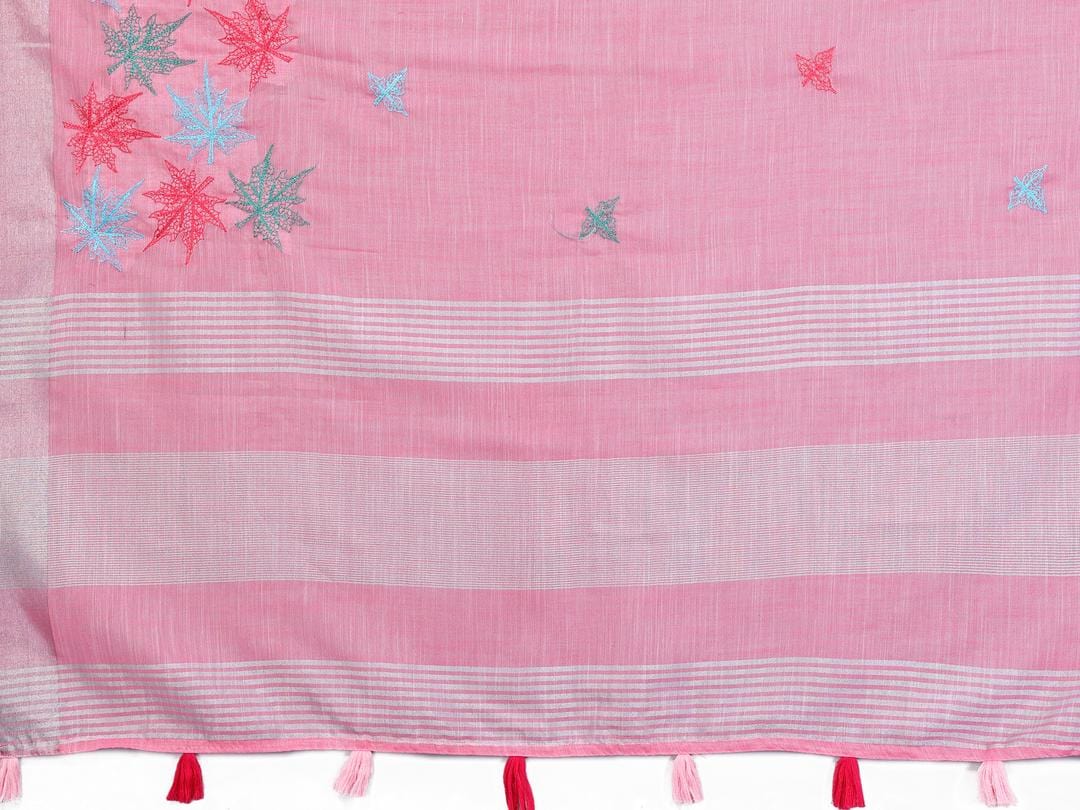 Ethnic Motifs Zari Woven Design Banarasi Saree