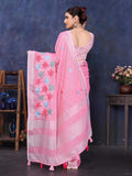 Ethnic Motifs Zari Woven Design Banarasi Saree
