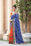 Ethnic Motifs Zari Woven Design Banarasi Saree