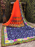 Ethnic Motifs Zari Woven Design Banarasi Saree