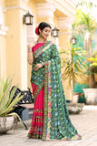 Ethnic Motifs Zari Woven Design Banarasi Saree