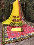 Ethnic Motifs Zari Woven Design Banarasi Saree