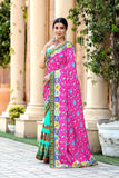 Ethnic Motifs Zari Woven Design Banarasi Saree