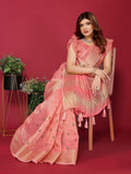 Ethnic Motifs Zari Woven Design Banarasi Saree
