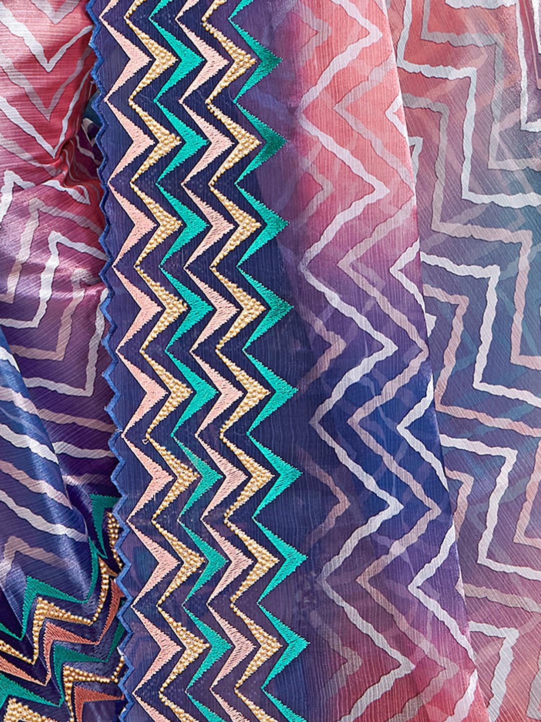 Ethnic Motifs Zari Woven Design Banarasi Saree