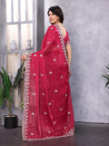 Ethnic Motifs Zari Woven Design Banarasi Saree