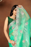 Ethnic Motifs Zari Woven Design Banarasi Saree