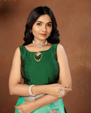 Ethnic Motifs Zari Woven Design Banarasi Saree