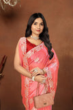 Ethnic Motifs Zari Woven Design Banarasi Saree