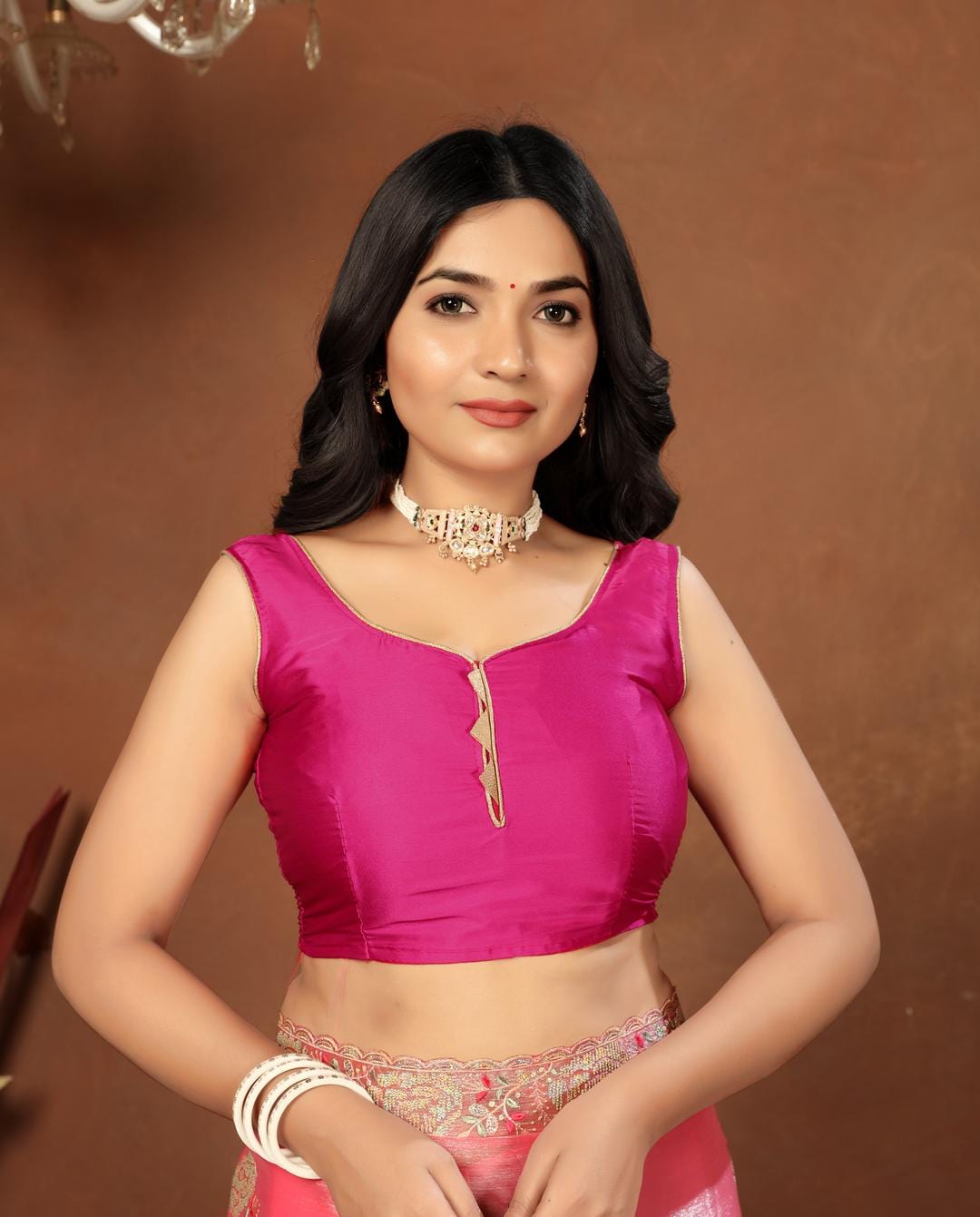 Ethnic Motifs Zari Woven Design Banarasi Saree