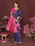 Varanga Women Banarasi Saree With Blouse Piece