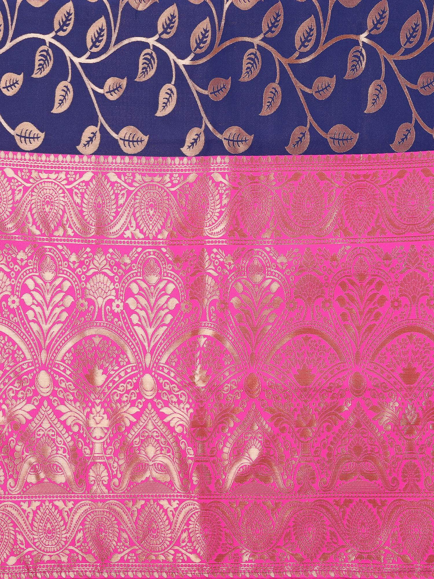 Varanga Women Banarasi Saree With Blouse Piece