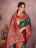 Varanga Women Banarasi Saree With Blouse Piece