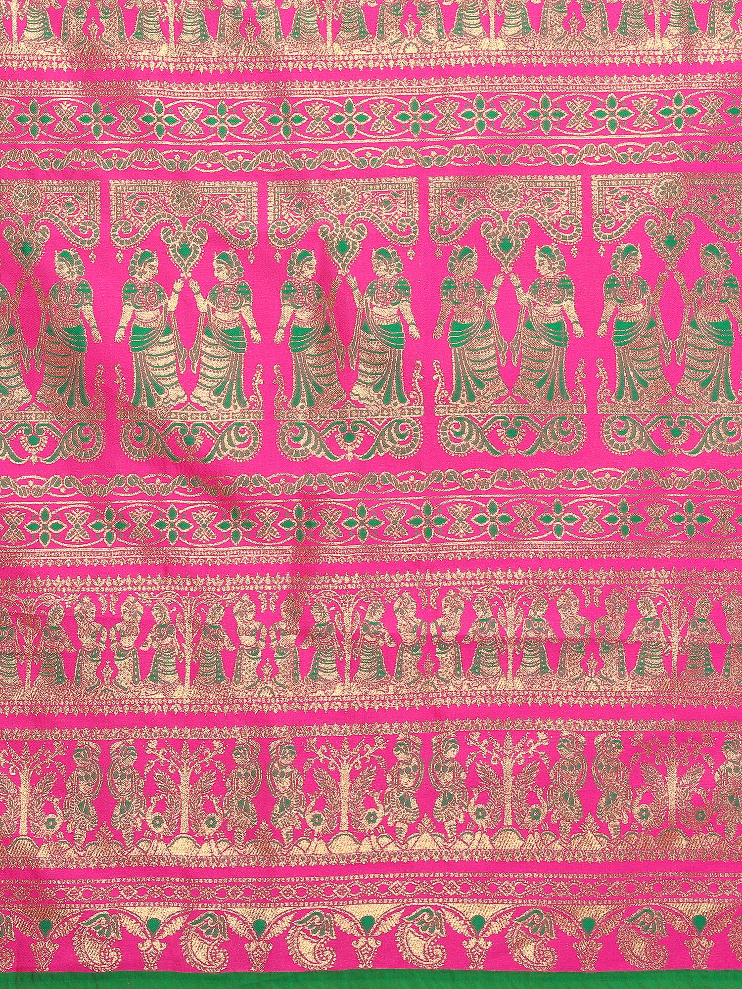 Varanga Women Banarasi Saree With Blouse Piece