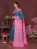 Varanga Women Banarasi Saree With Blouse Piece