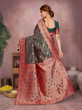 Varanga Women Banarasi Saree With Blouse Piece