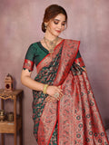Varanga Women Banarasi Saree With Blouse Piece