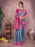 Varanga Women Banarasi Saree With Blouse Piece