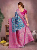Varanga Women Banarasi Saree With Blouse Piece
