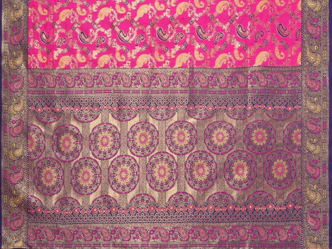 Varanga Women Banarasi Saree With Blouse Piece