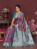 Varanga Women Banarasi Saree With Blouse Piece