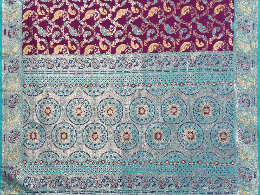 Varanga Women Banarasi Saree With Blouse Piece