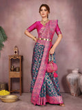 Varanga Women Banarasi Saree With Blouse Piece