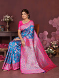 Varanga Women Banarasi Saree With Blouse Piece
